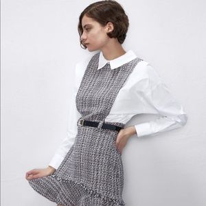Zara Combined Pinafore Dress
